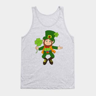 Leprechaun I'm a wee bit Irish gift Idea  st patricks day Tank Top